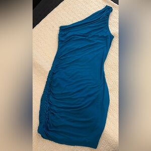 Teal One-Shoulder Mini Dress size xs